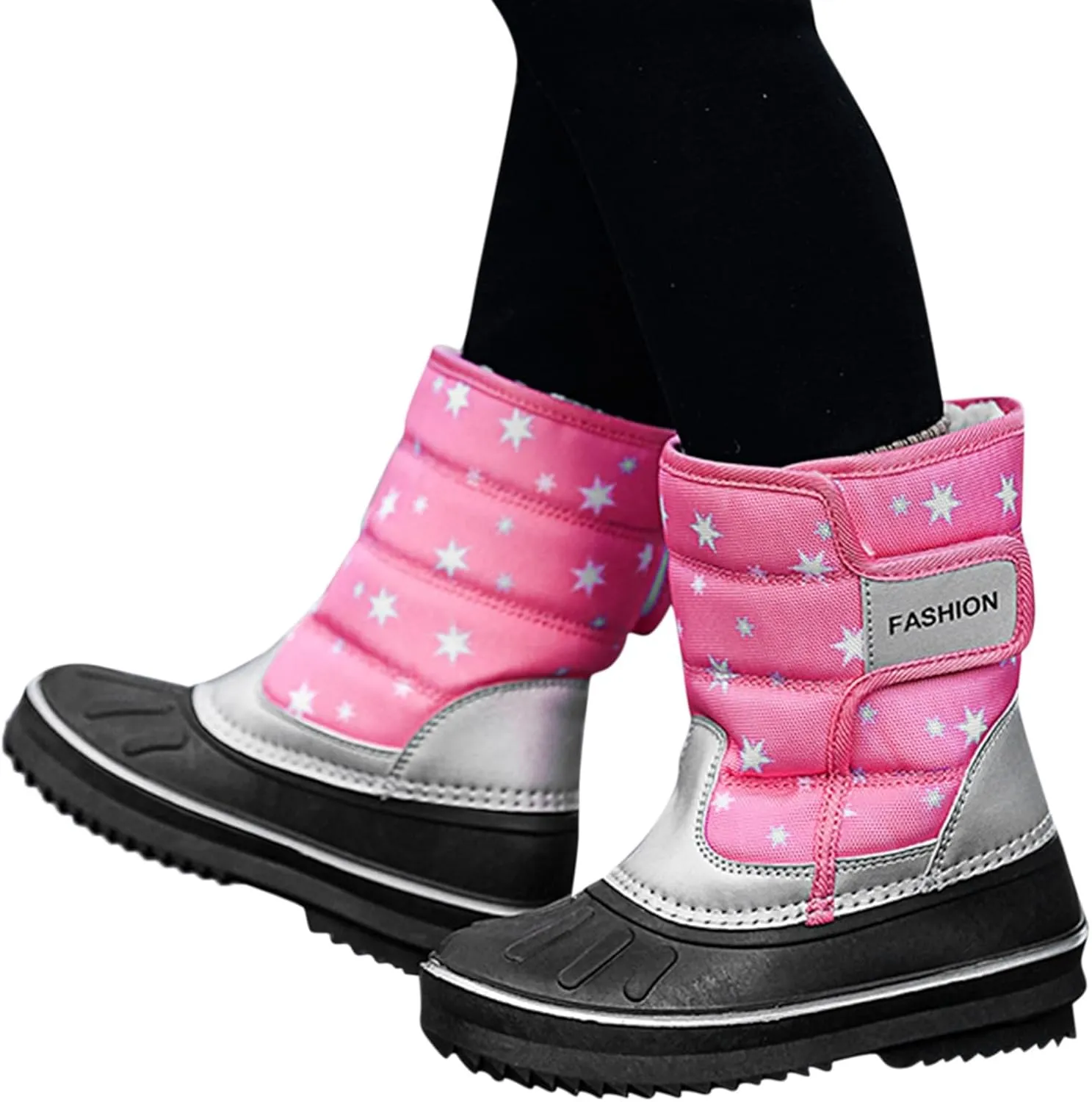 Children Boots Snow Boots Girls Boys Outdoor Boots Non Slip Warm Boots Cotton Snow Boots Booties Kids Little Boots