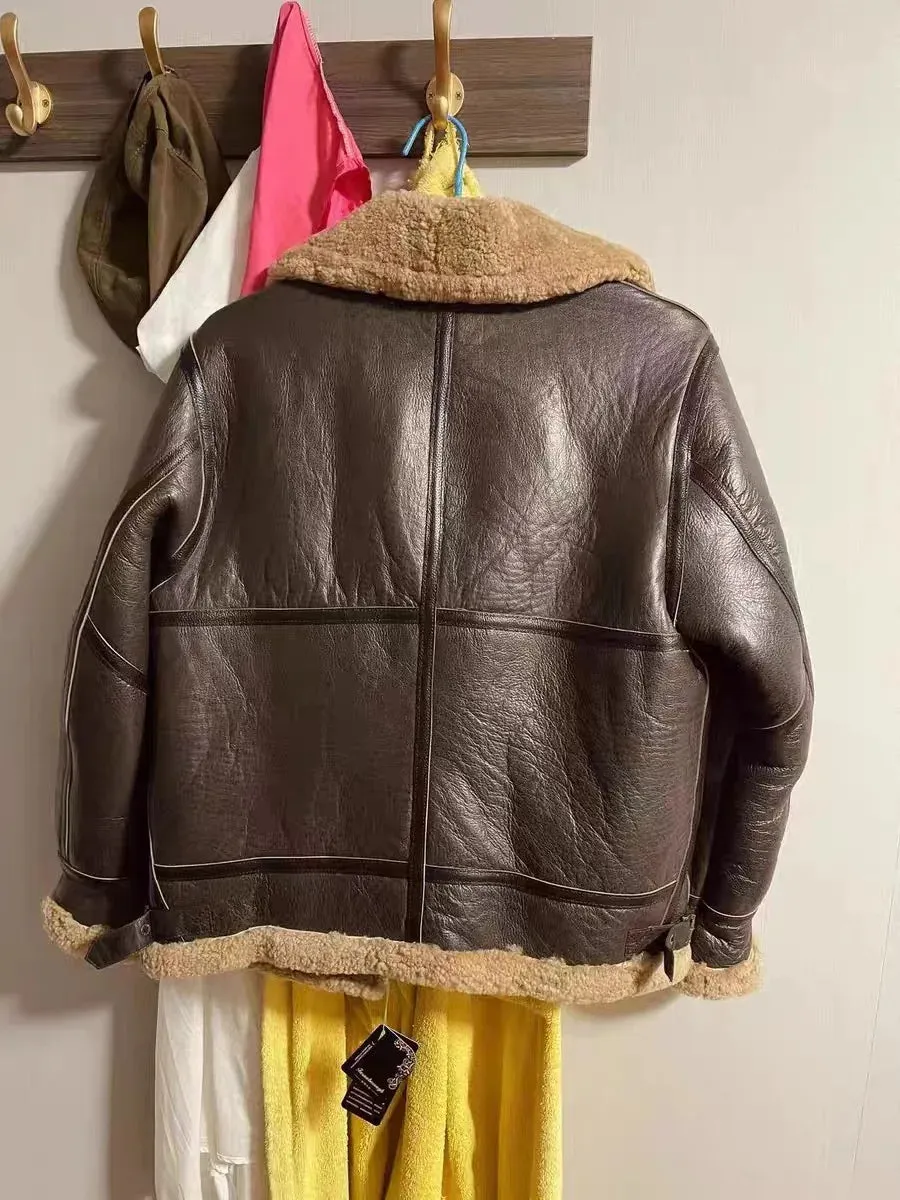 Funki Buys | Jackets | Men's Genuine Leather Sheepskin Jacket