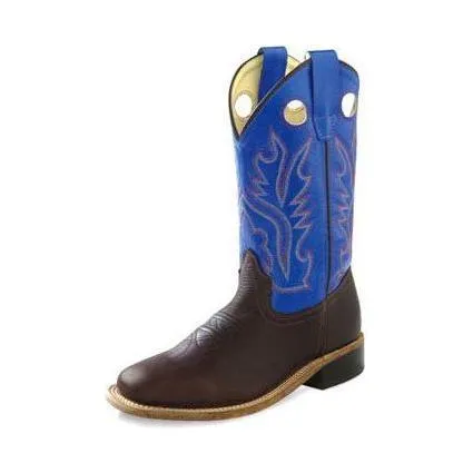 Kid's Old West Dark Brown Cowhide Boots BSC1840