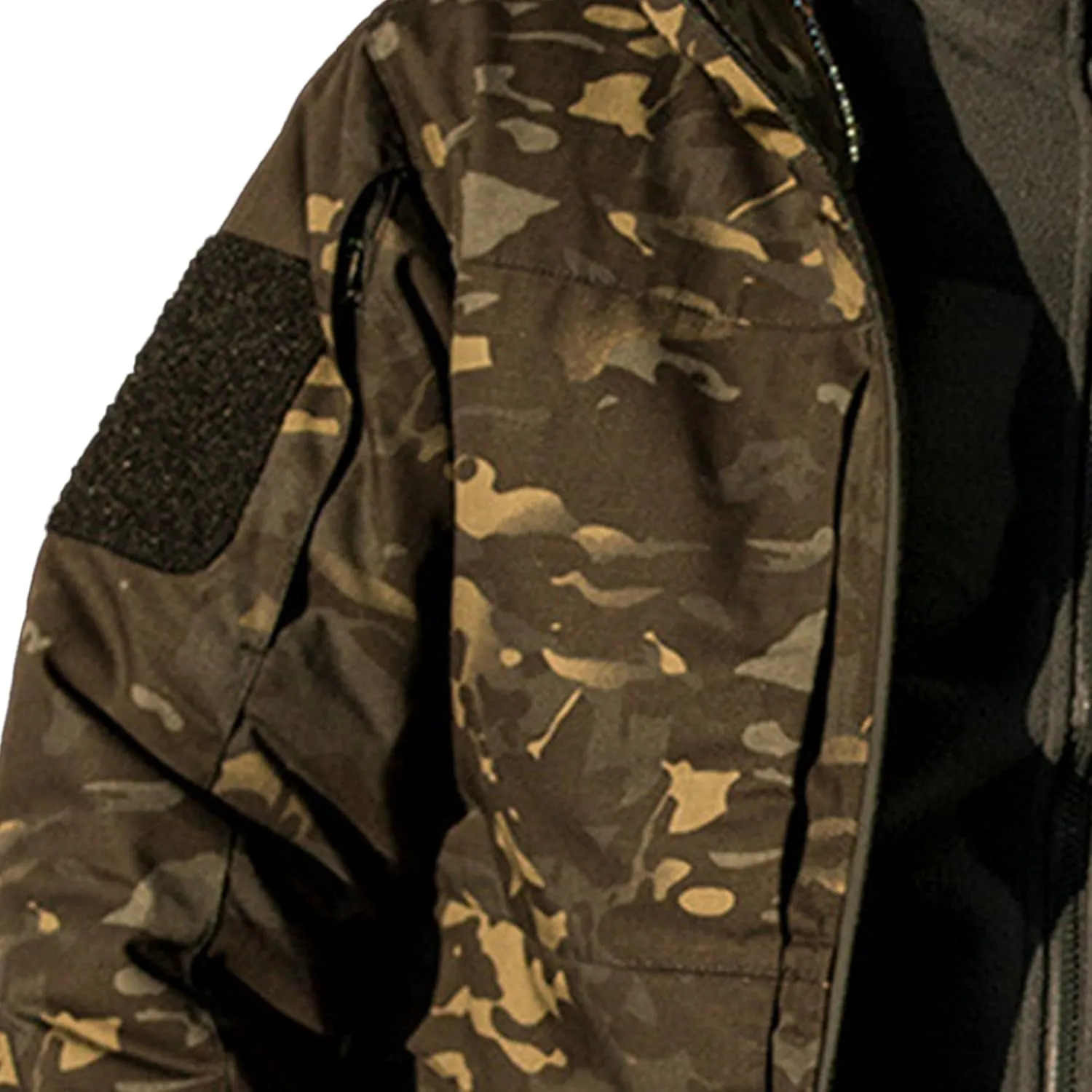 Men's Outdoor Camo Military Jackets Windproof Hooded Tactical Jacket Waterproof Hunting Combat Army Padded Coat