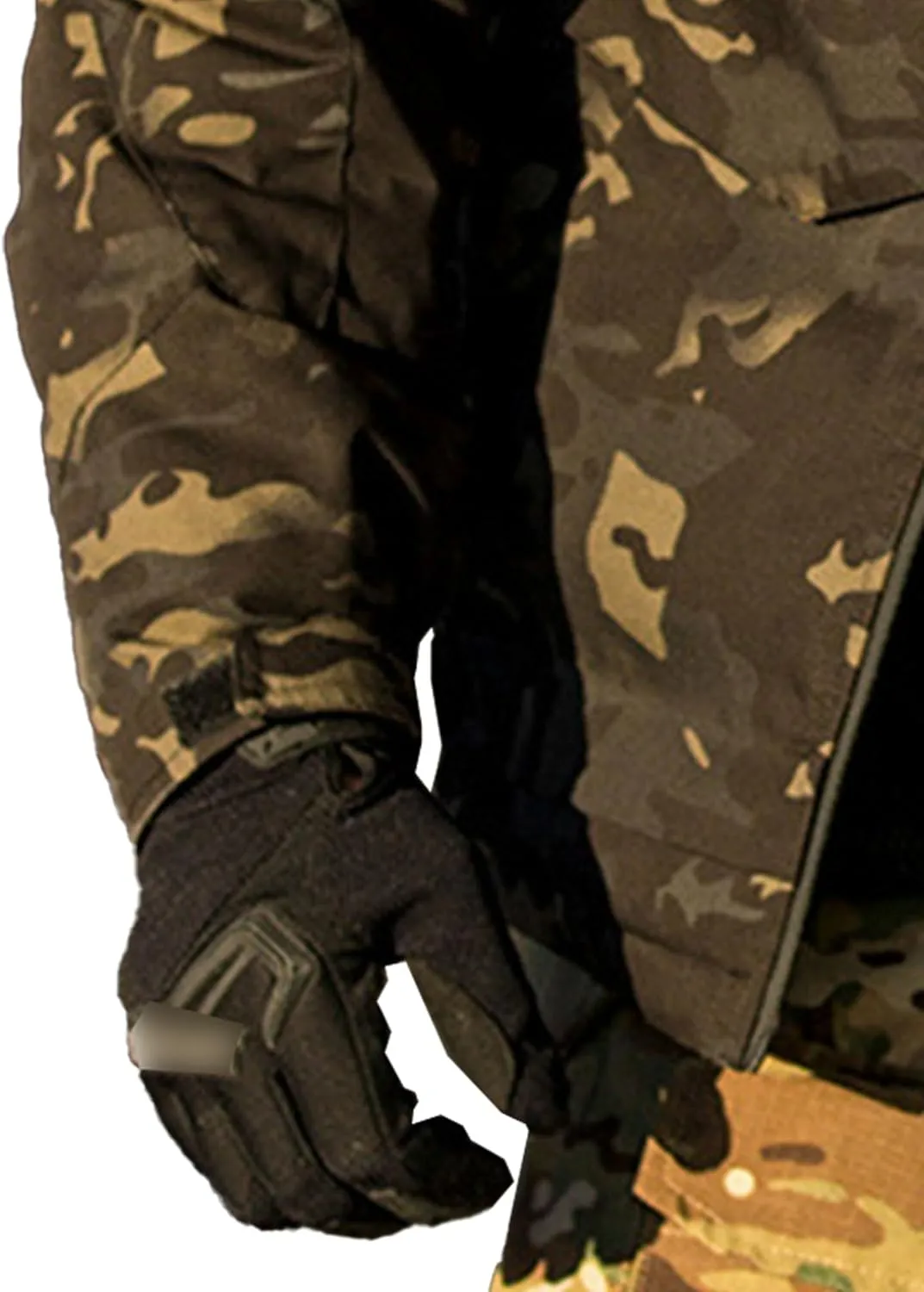 Men's Outdoor Camo Military Jackets Windproof Hooded Tactical Jacket Waterproof Hunting Combat Army Padded Coat