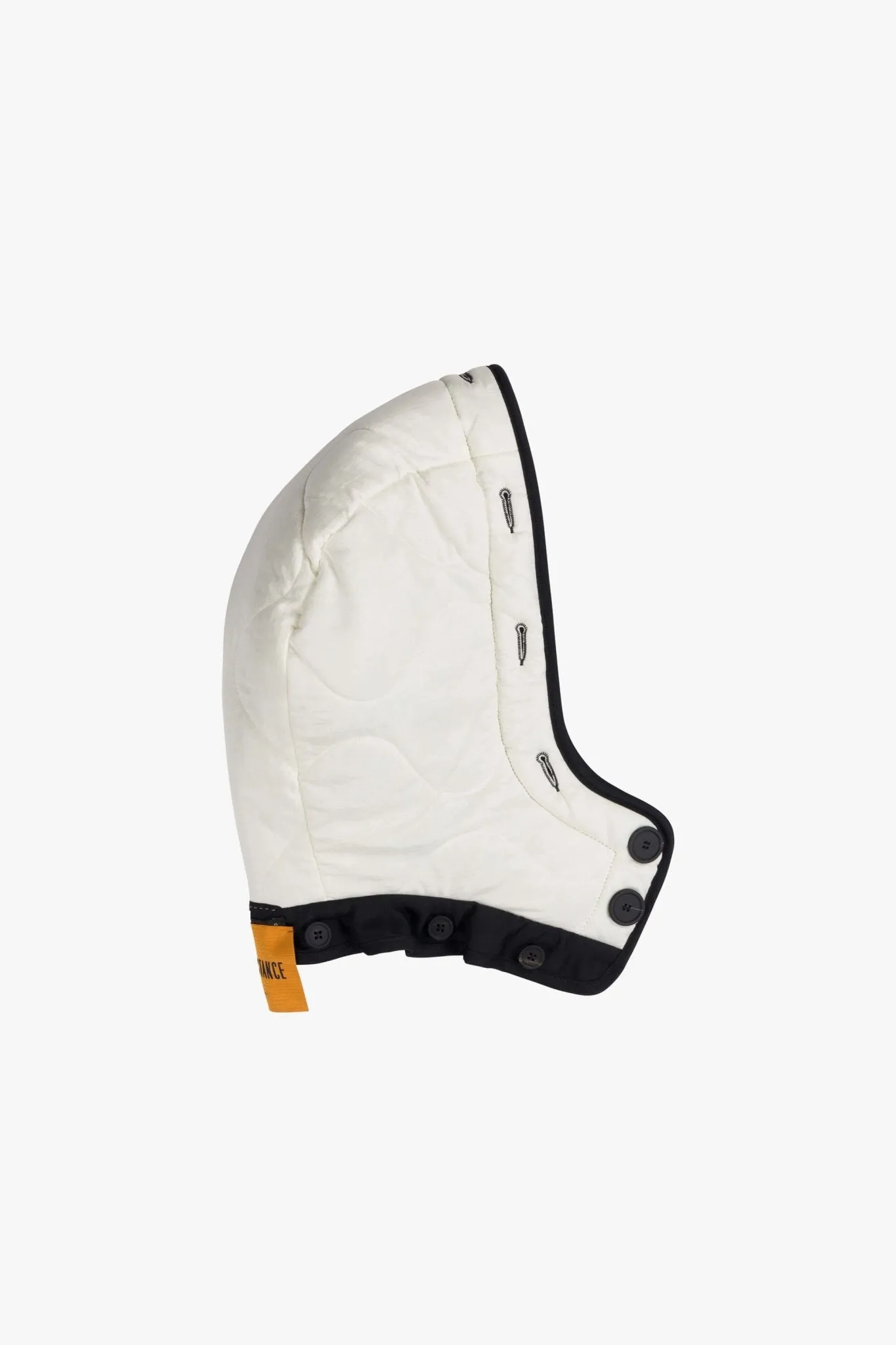 Shearling Quilt Hood - Pale Jade / Natural White