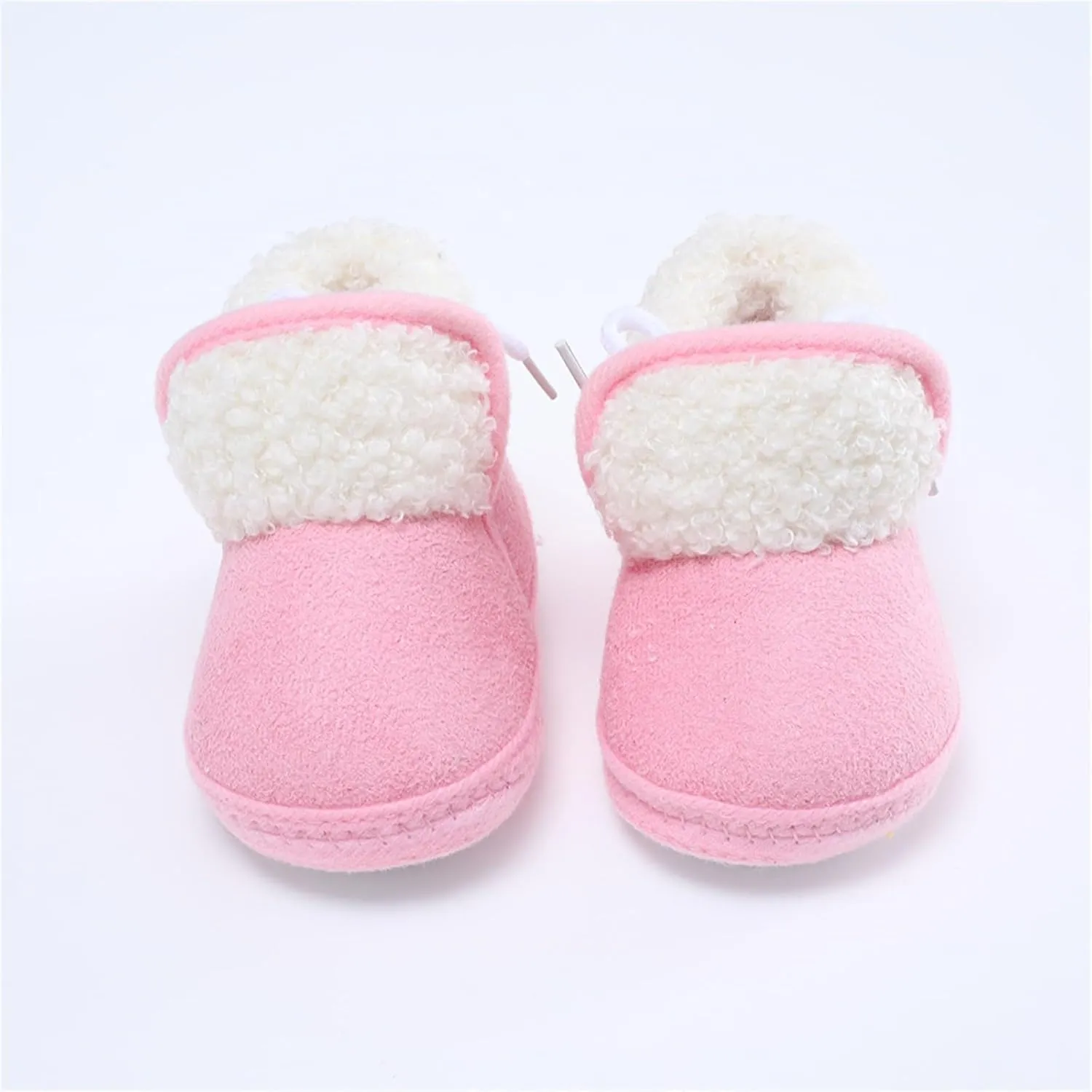 Toddler Fuzzy Soft Booties Winter Outdoor Snow Shoes Baby Boys Girls Cotton Warm Boots Non Slip Comfy Ankle Sneaker