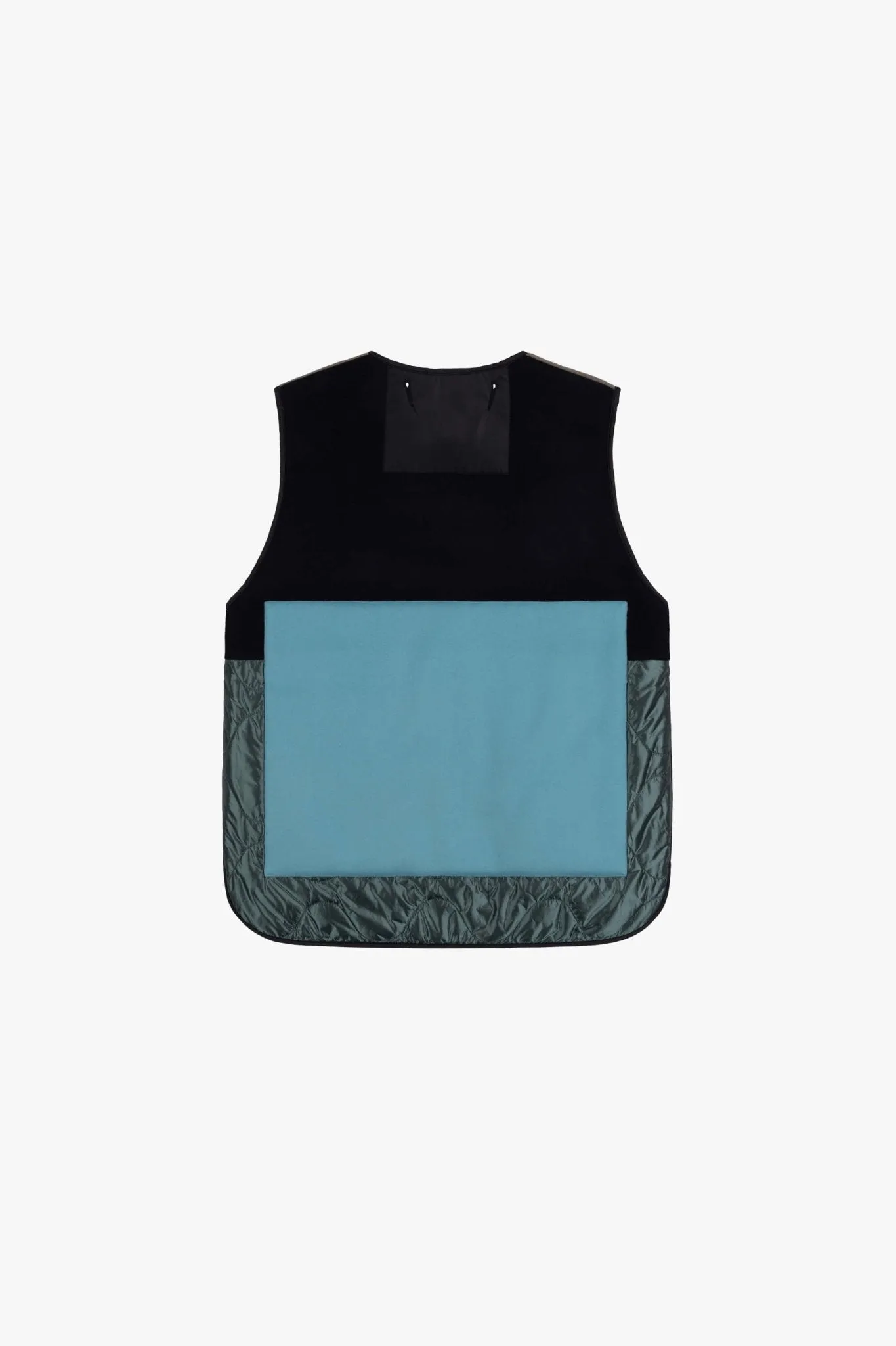 Wool Quilt Patchwork Liner - Dark Olive & Navy / Anthracite